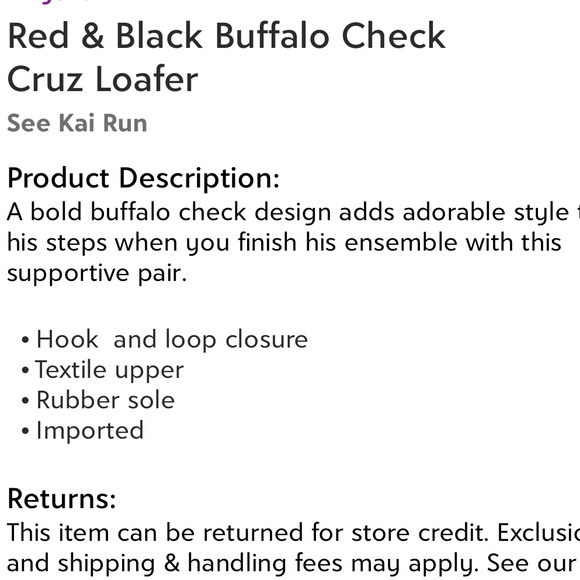 🚩SOLD🚩See Kai Run Cruz plaid slipper (9) - Picture 8 of 8